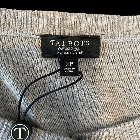NWT Talbots Sequin Cardigan Sweater Women’s Size XP Petites - Picture 9 of 9